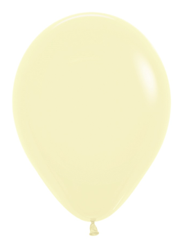 Latexballon - Farbe: Pastell-​Gelb, matt - je ø 30cm
